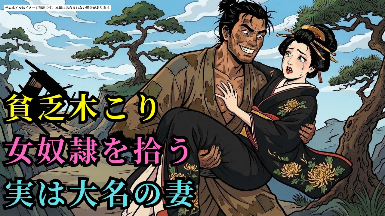 妻にするため女奴隷を拾った独身の木こり。まさか彼女が大名の未亡人とは知らず、一夜で運命が変わる！(AIフィクション) | 野談 | 伝説 | 昔話 | 説話 | 民話