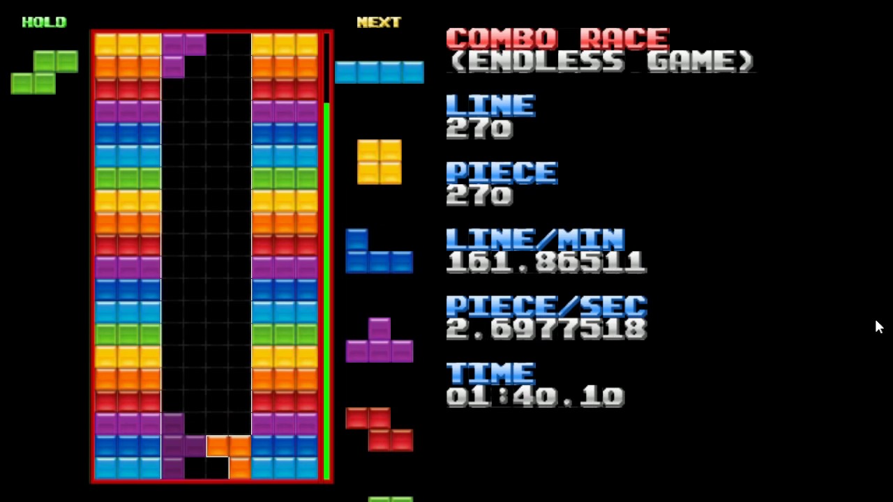 Tetris Exhibition - Nullpomino Combo Race (442 combo)