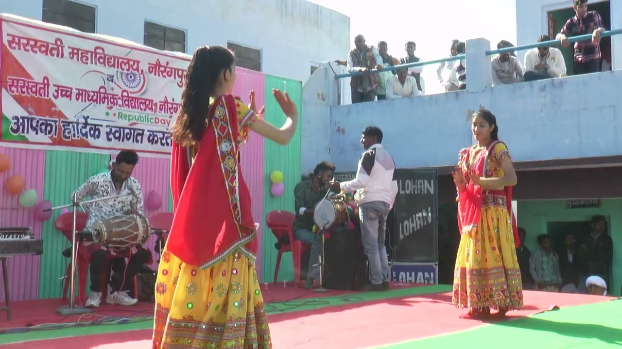 लिलन सजगी जी राजस्थानी डांस 26 Jan 2025 Saraswati college and school norangpura