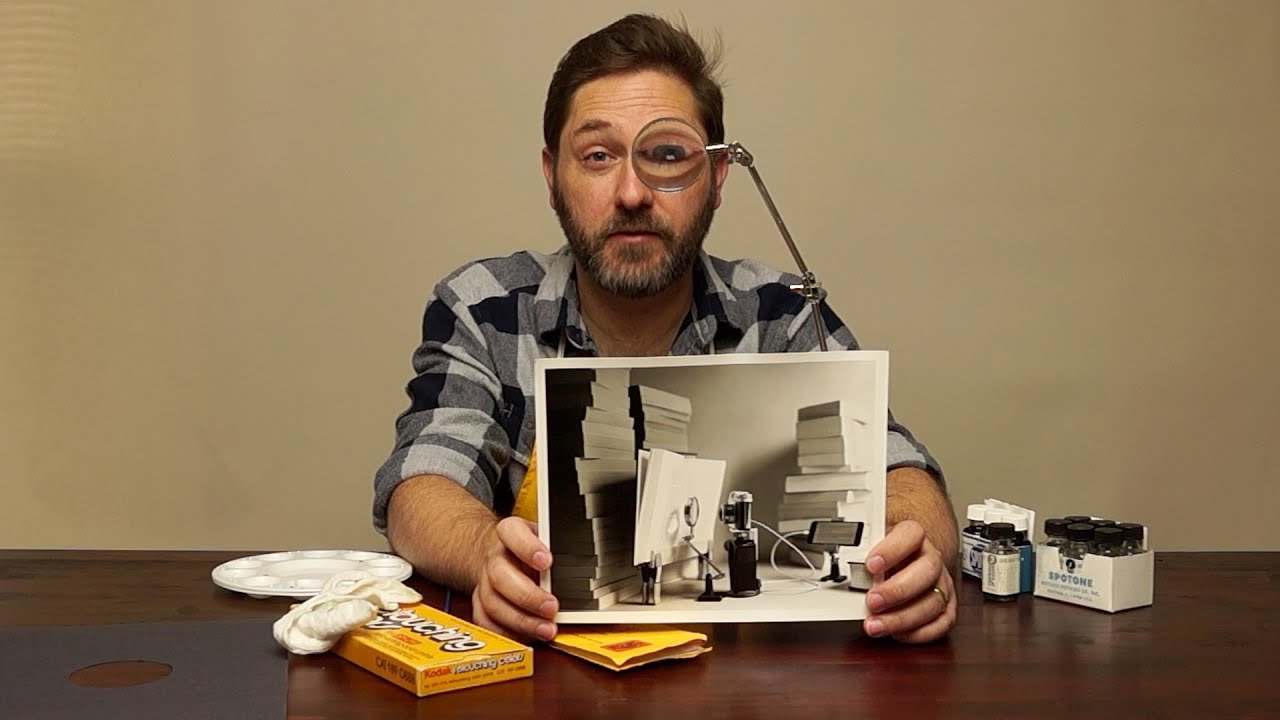 Retouching the Old Way!  Spotting a B&W Darkroom Print