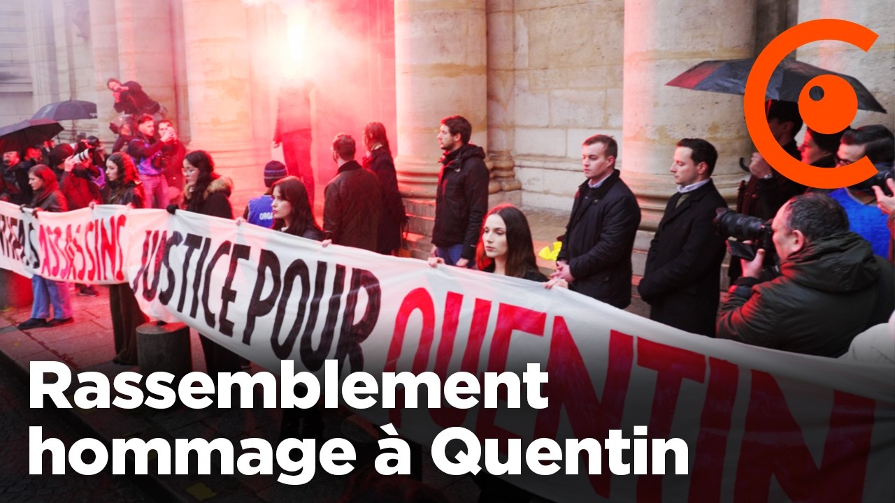 Rassemblement hommage à Quentin, militant nationaliste décédé suite à une agression