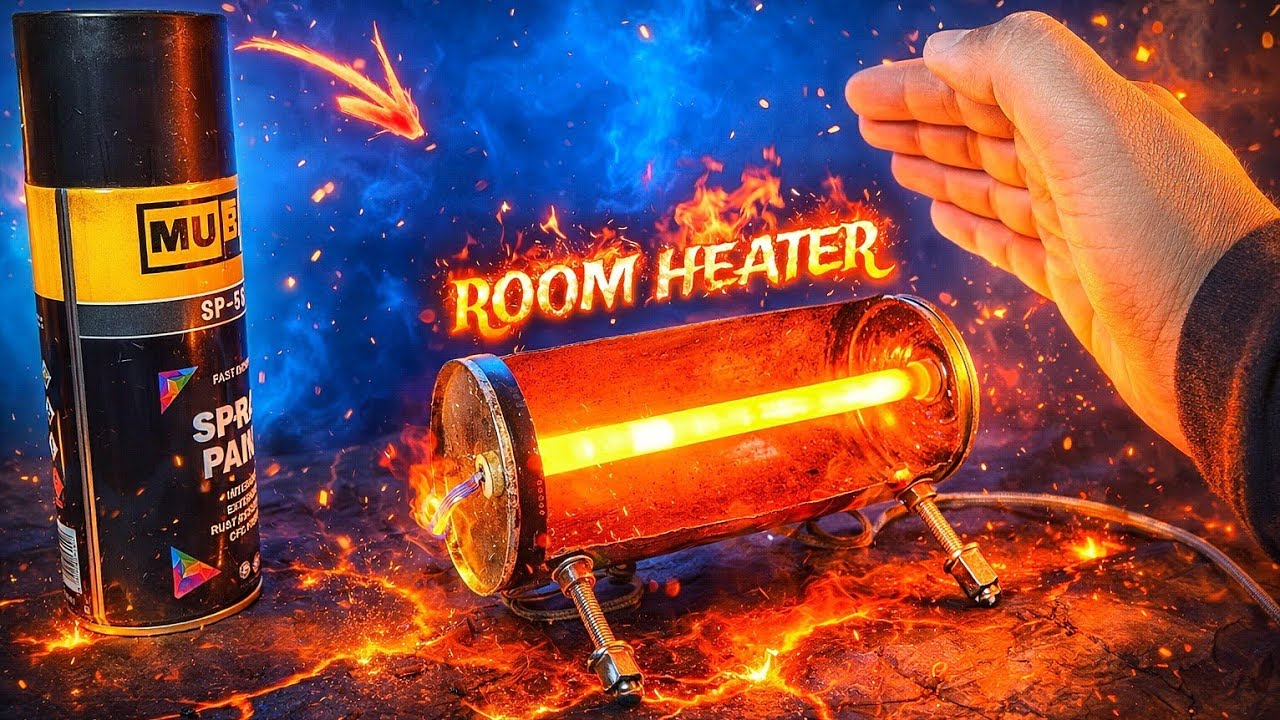 How To Make mini Room Heater at Home / DIY Room Heater