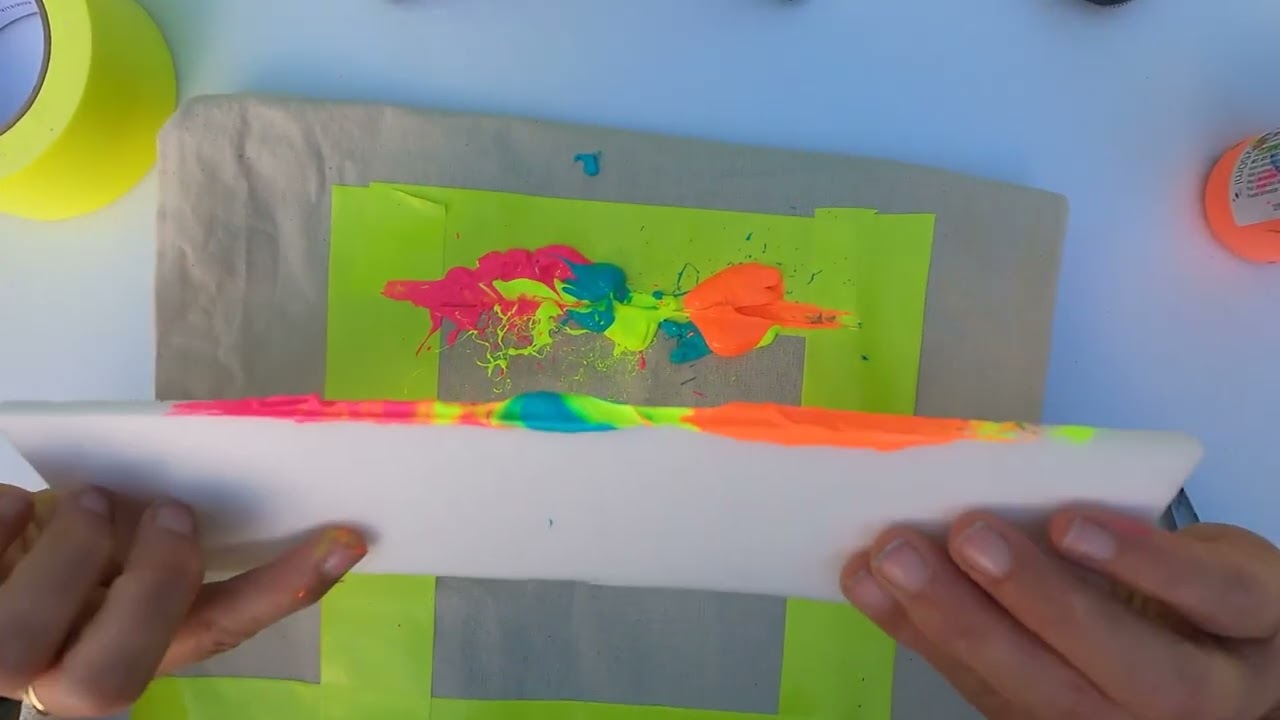KunstNatur - Tasche mit Acrylfarben bemalen