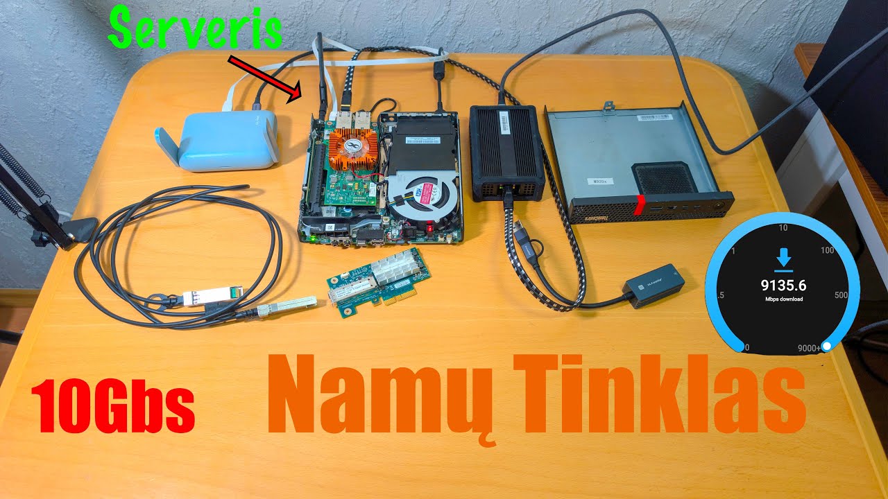 Namų Tinklas Su 10Gb/s Srautu Ir Truenas Serveris
