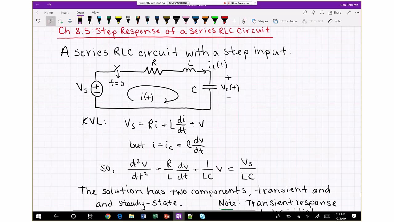 EE 2715 - Second-Order Circuits: Step Response of Series RLC Circuits