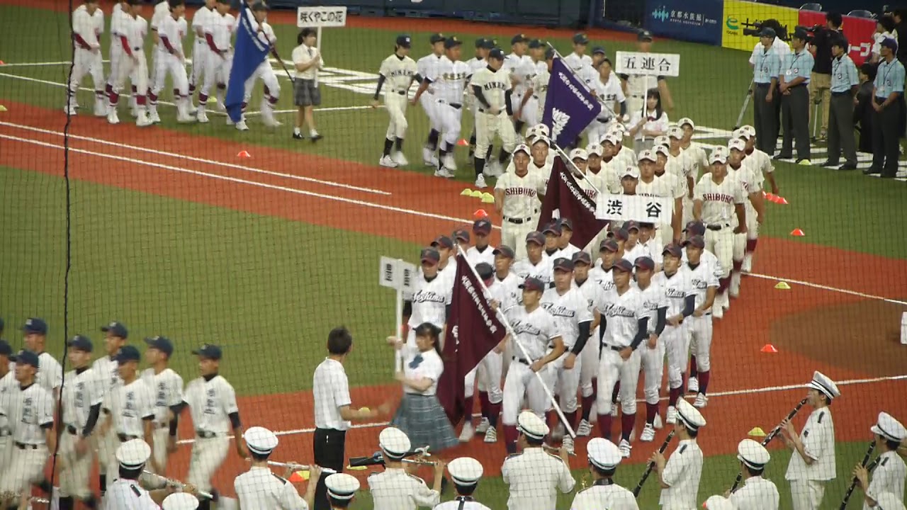 大阪府　高校野球開会式入場行進 2019令和01年7月6日11-12時 101回選手権大会 全学校