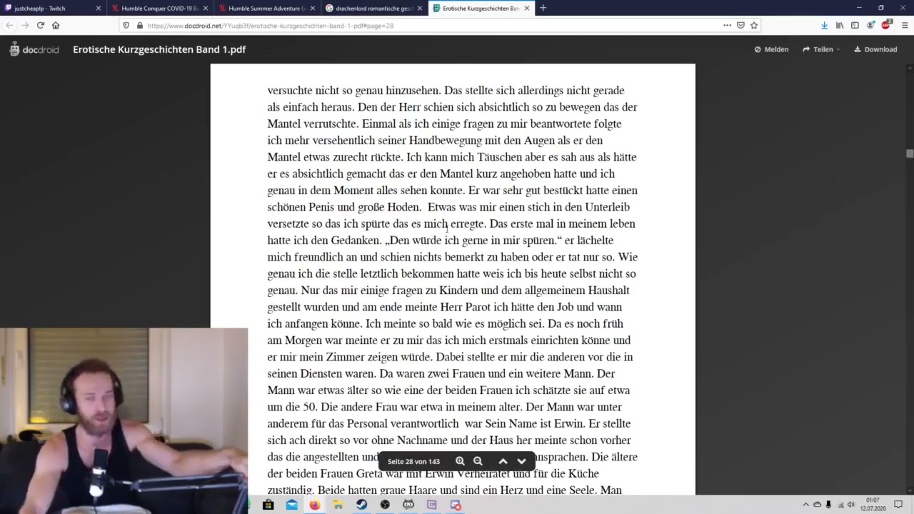 JustcheapLP liest Erotische Kurzgeschichten mit den Discord Boys