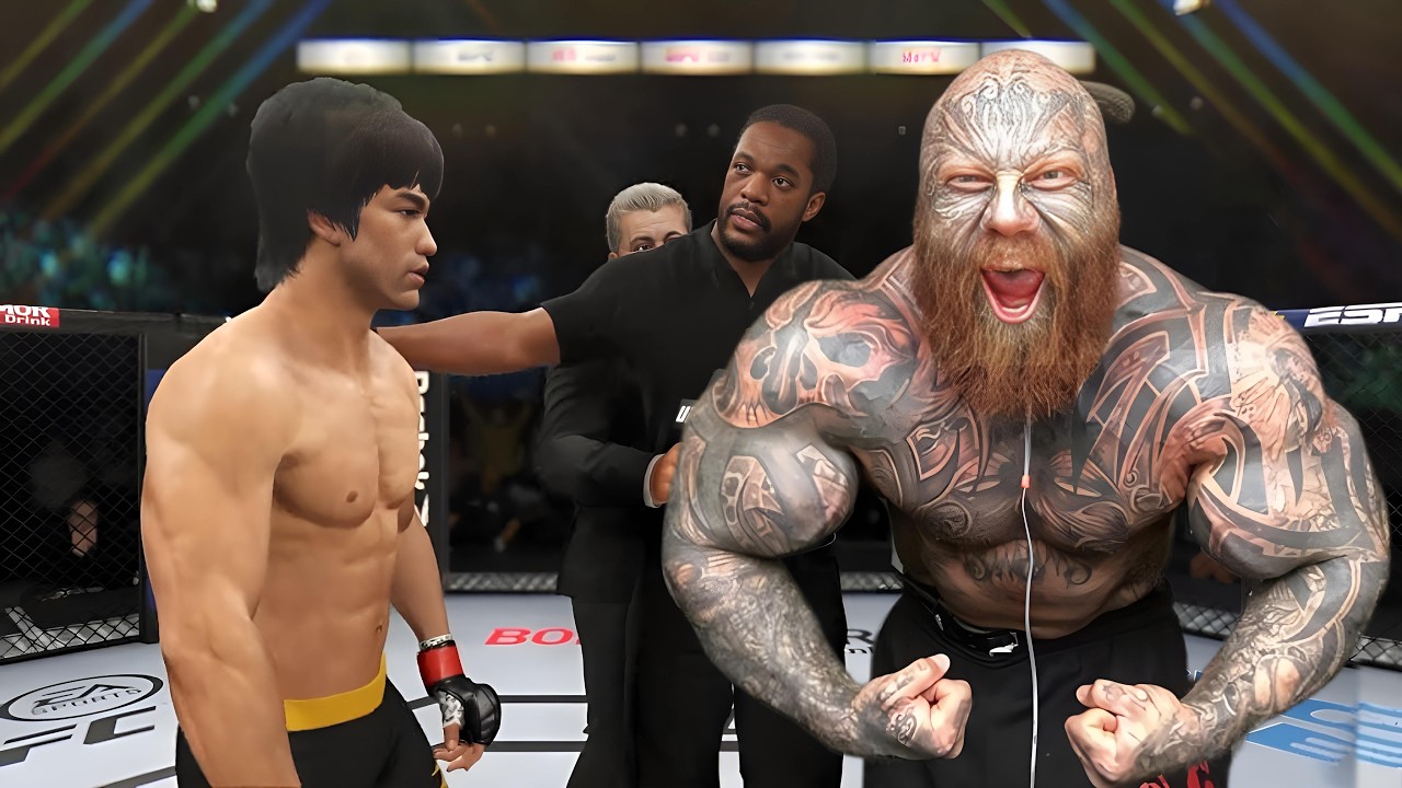 PS5 | Брюс Ли против Лысого Тренера (EA Sports UFC 4) 🥊