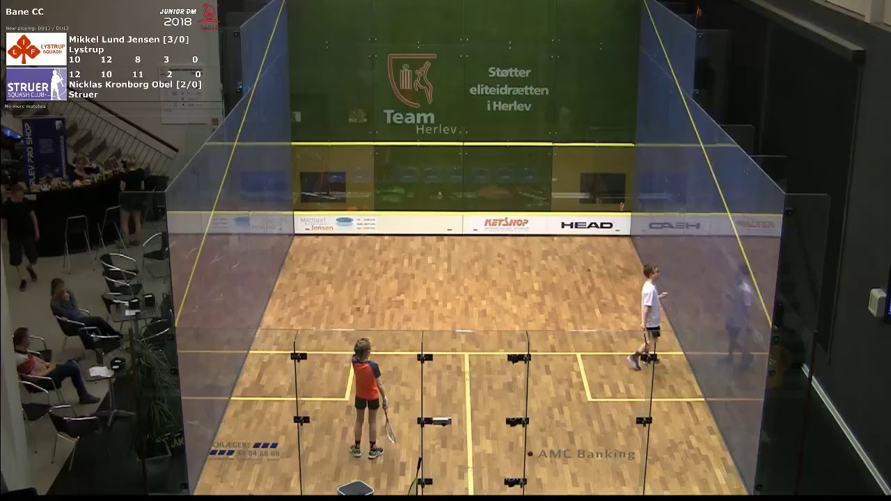 Squash Junior DM 2018 Lørdag - Center Court