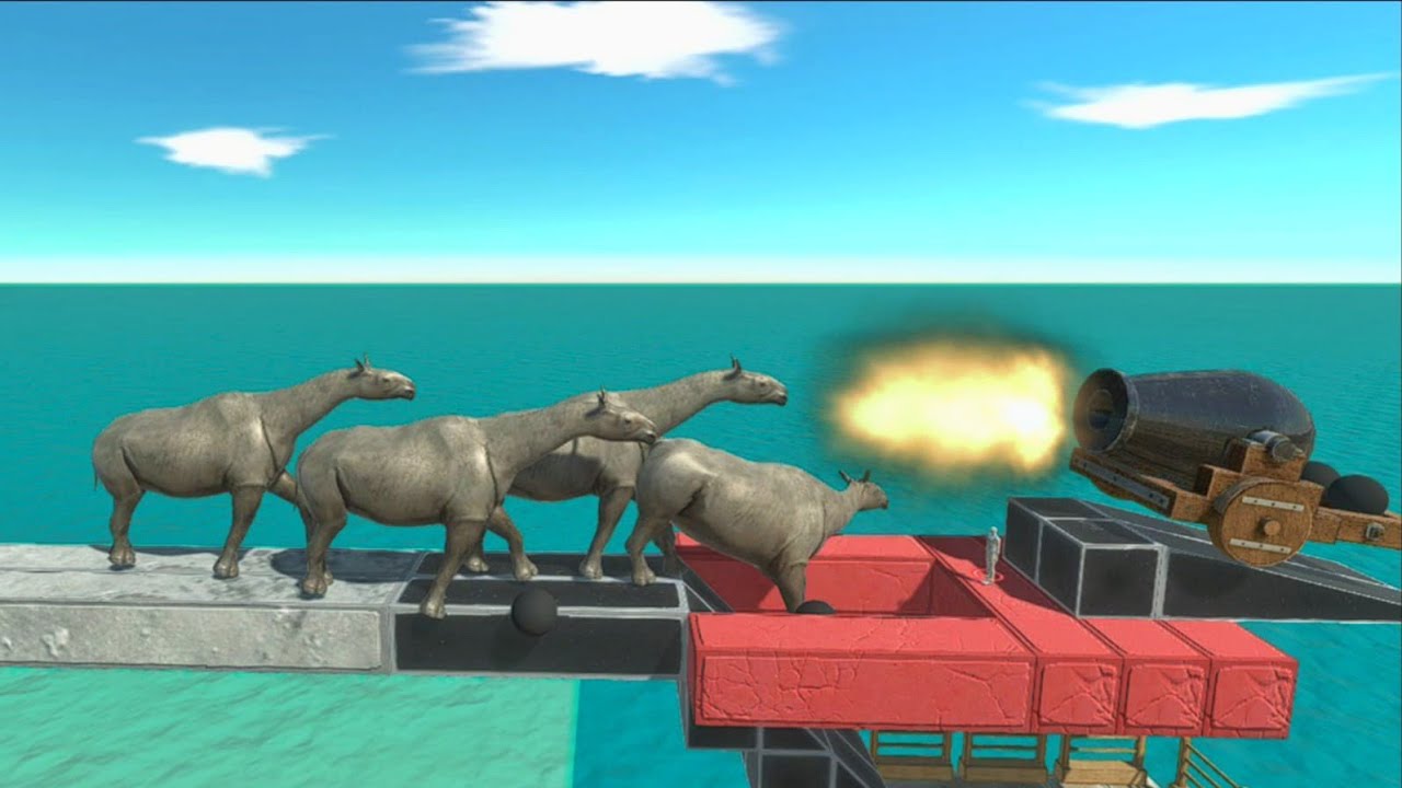 PREHISTORIC MAMMALS VS OLD CANON  - ANIMAL REVOLT BATTLE SIMULATOR