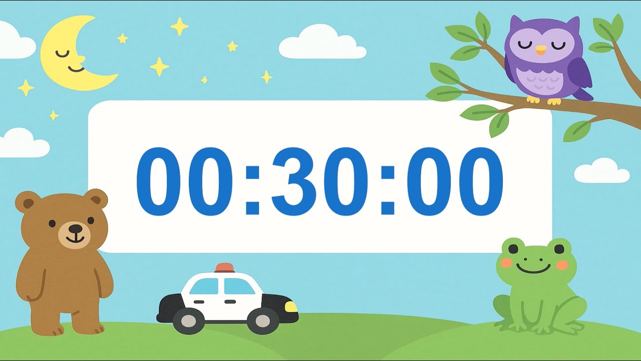 30-Minute Animated Musical Timer Countdown