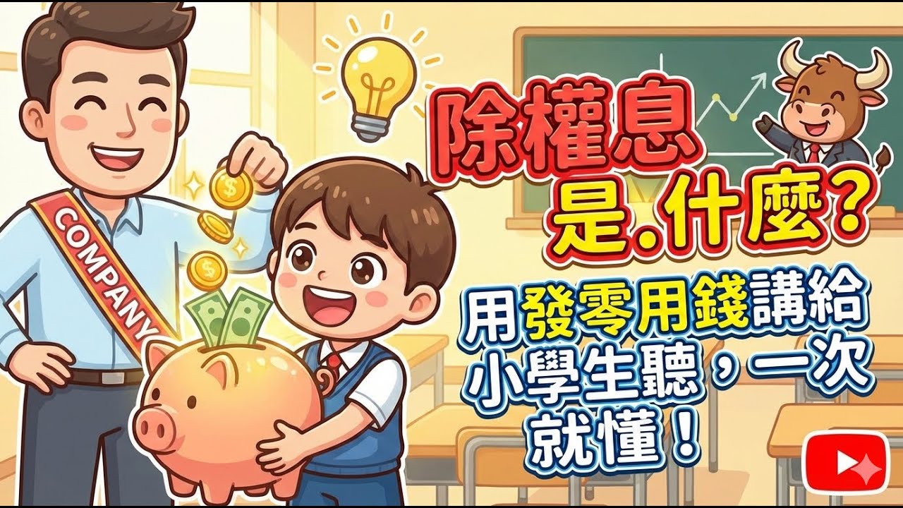 除權息是什麼？用發零用錢講給小學生聽，一次就懂！