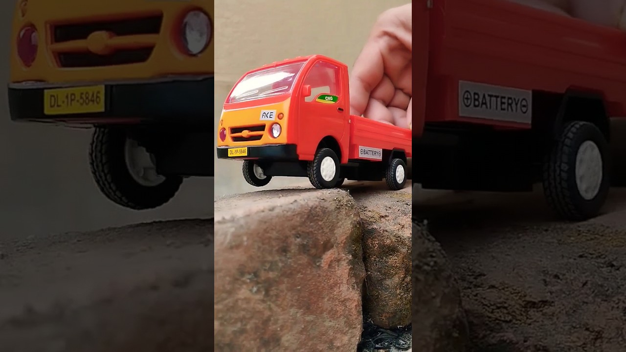 TATA ACE Mini Truck Miniature | Choto Hati | Diecast scale model | Loading unloading Trolley offroad