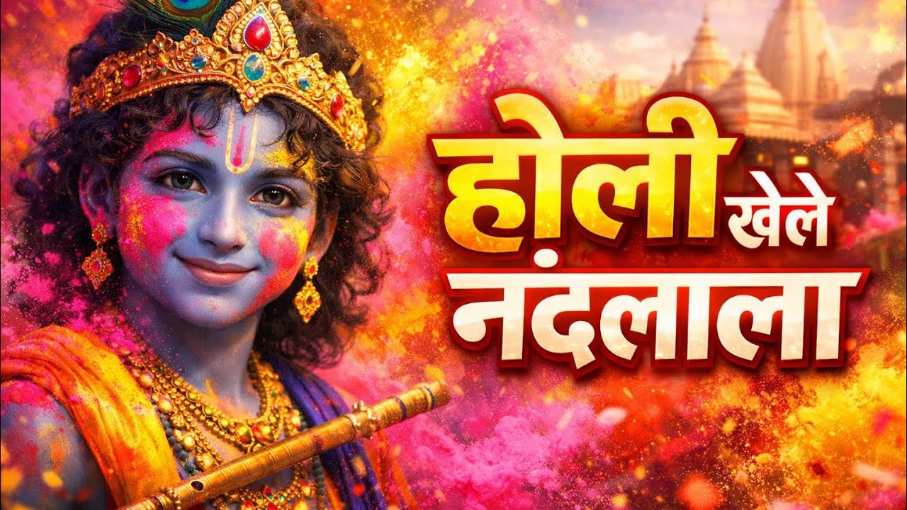 होली खेले नंदलाला 🌸 | Radha Krishna Holi Bhajan 2026 | Vrindavan Holi Song | Kirtan Style