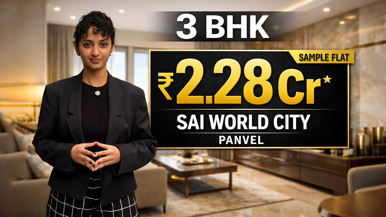 Sai World City Panvel |📞7738888141| Luxurious 3 BHK | Sample Flat Video | Project Overview | Palaspe
