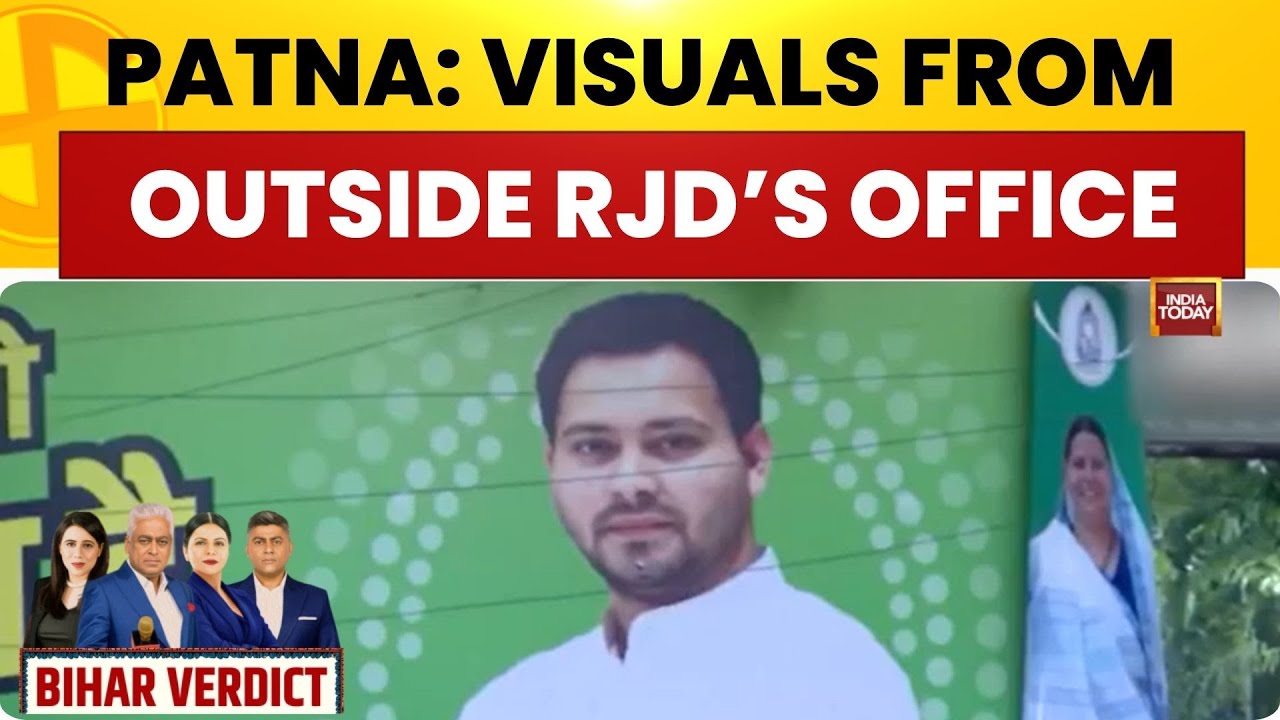 Bihar Elections 2025 | Visuals Outside RJD Office | Bihar Vote Counting | India Today
