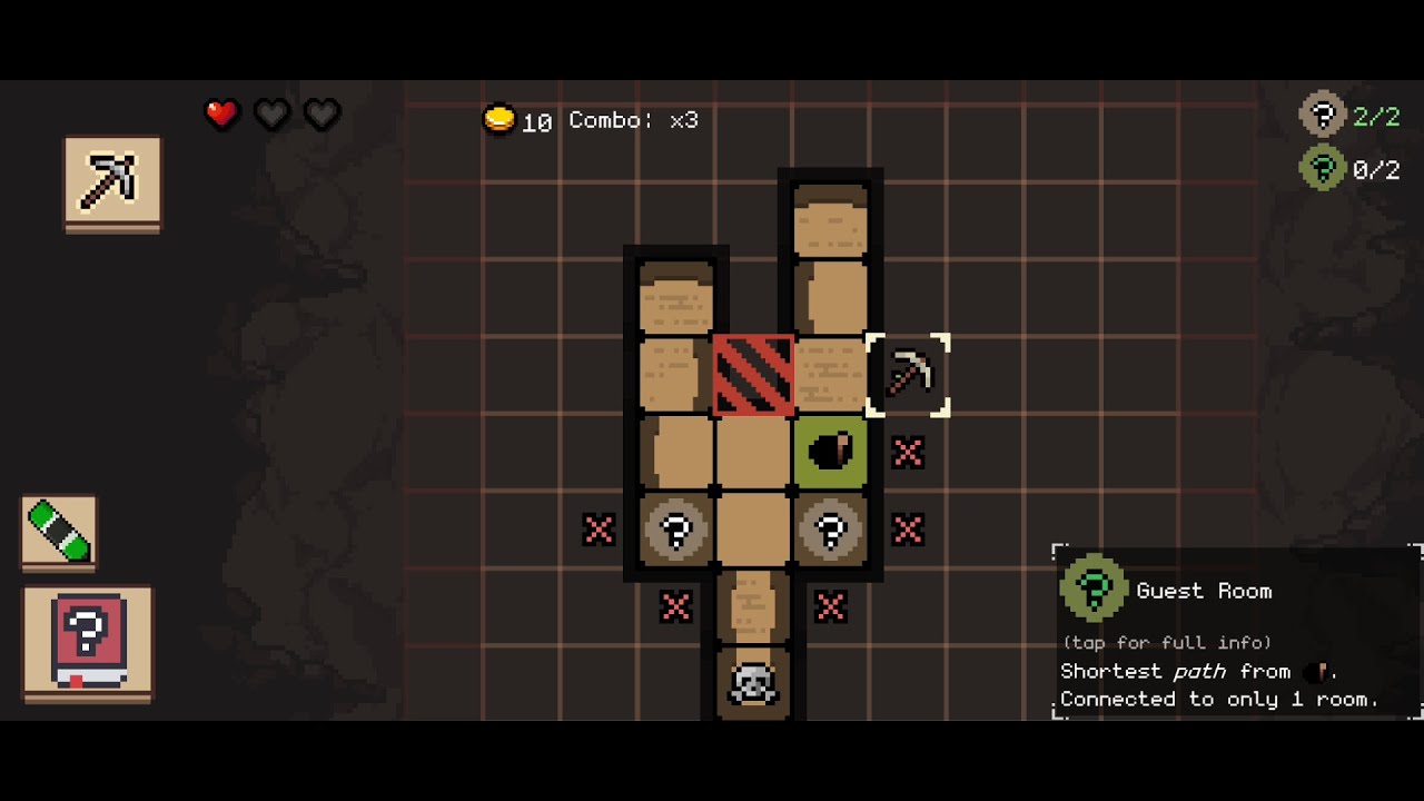 Dungeon Divers (-by Gigatank 3000) - free offline roguelike puzzle game for Android - gameplay.