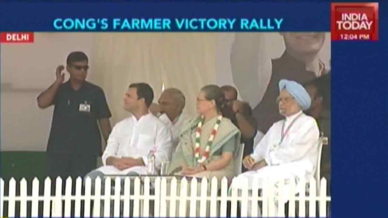 Sonia, Rahul To Address Congress's Kisan Samman Rally