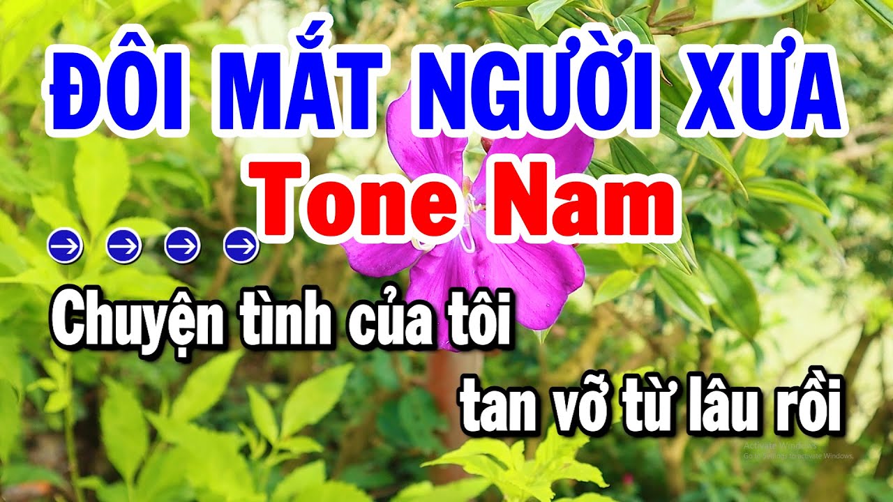 Karaoke Đôi Mắt Người Xưa Tone Nam Nhạc Sống Dễ Hát Beat Chuẩn Nhất | Karaoke Tuyển Chọn