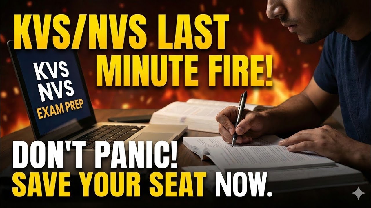 🚨 KVS & NVS Last Minute Preparation: Don't make these 5 mistakes! 🎯Watch this before your exam