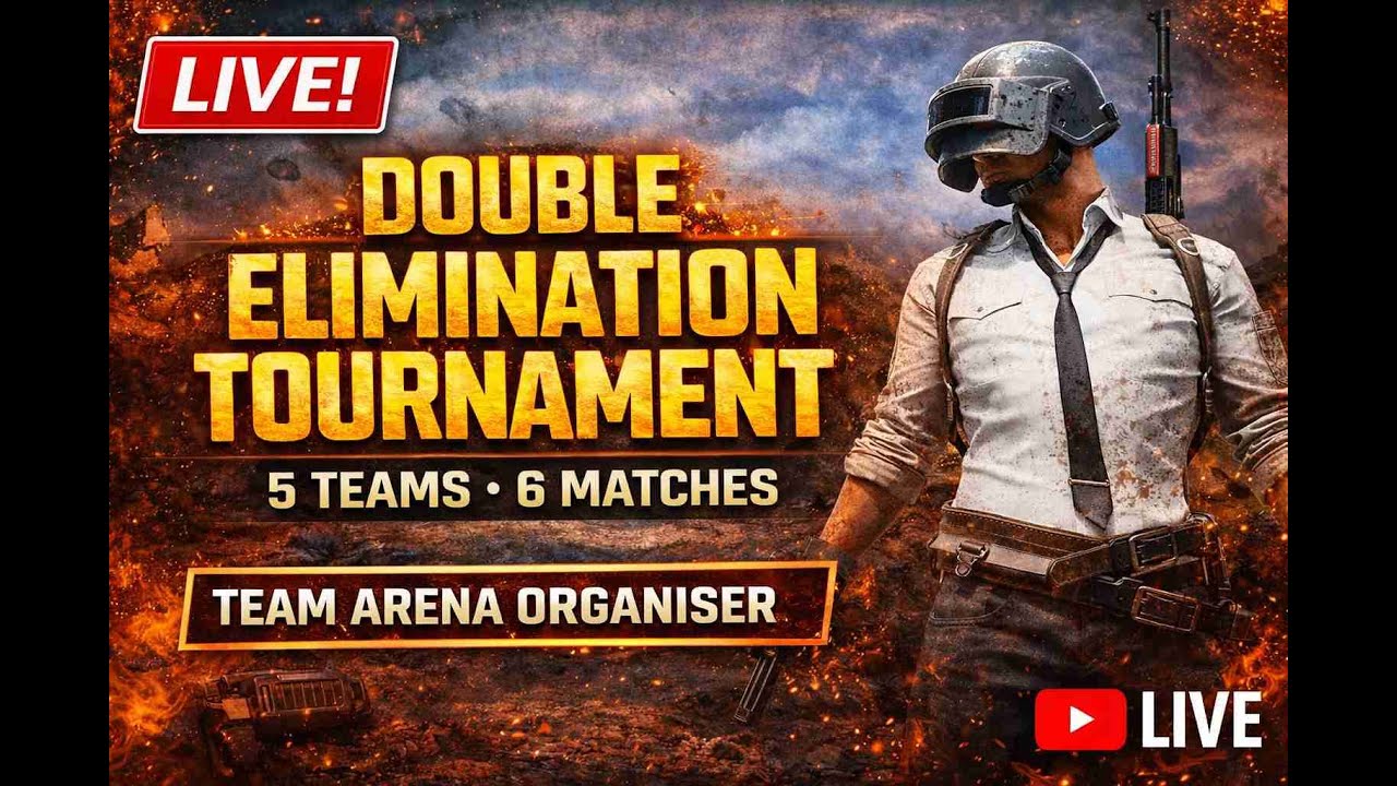 TDM Knockout Tournament LIVE | 5 Teams • 6 Matches | Team Arena Organiser