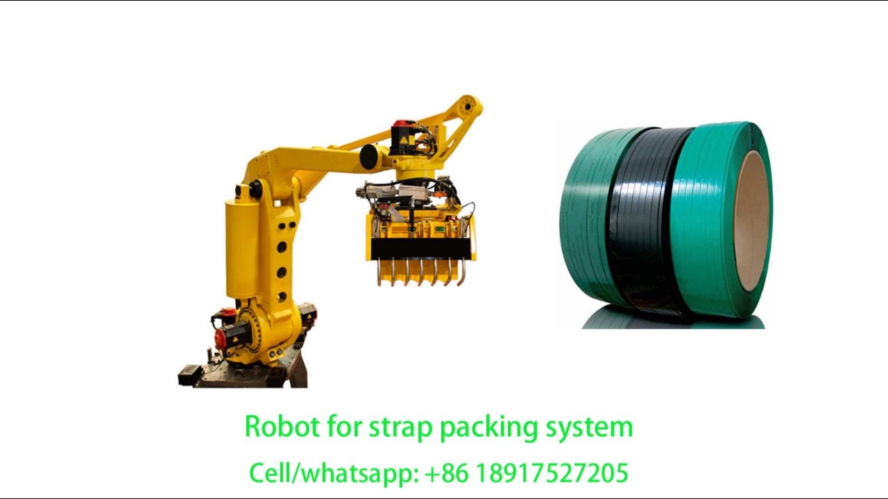 PET PP Polyester Polypropylene Packing Strapping Strap Band Tape Roll Automatic Piling System Robot