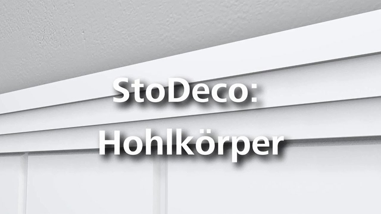 StoDeco Fassadenelemente – Hohlkörper Montage