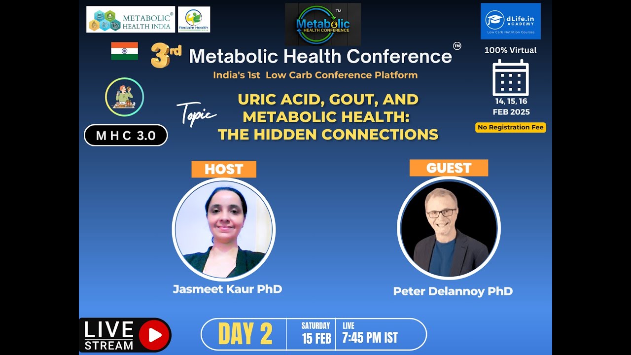 MHC2025 Day 2: Dr Peter Delnoy (PhD) - Uric Acid, Gout, and Metabolic Health: The Hidden Connections