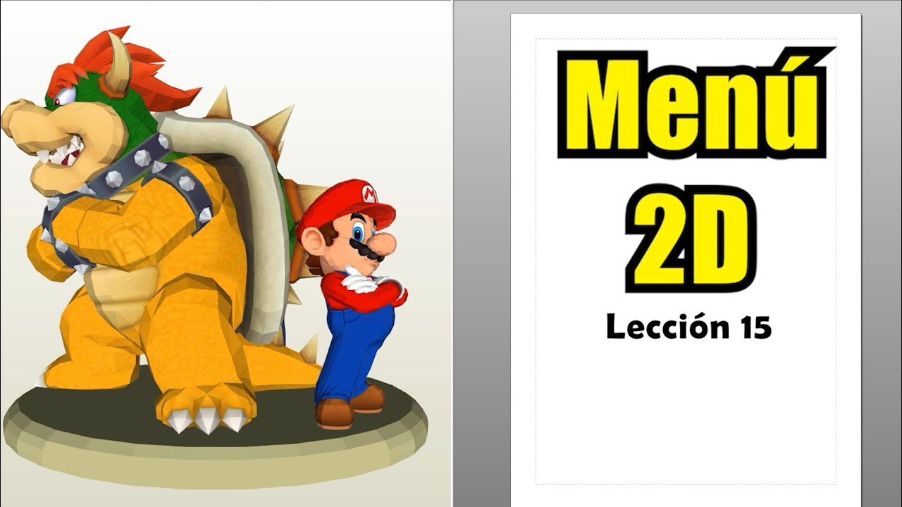 15 - Menu 2D del Pepakura Designer