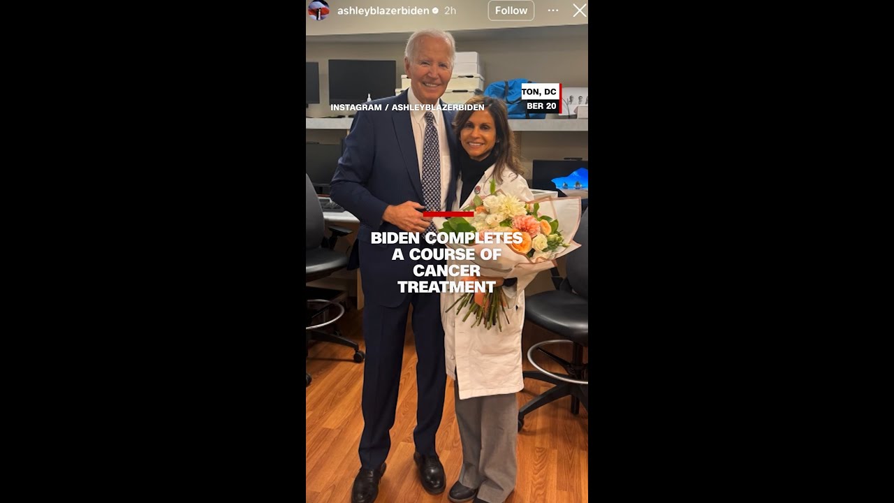Biden completes a course of cancer treatment