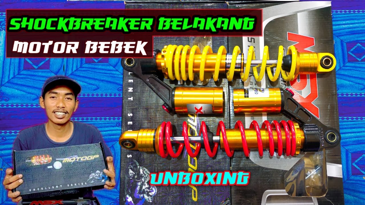 UNBOXING SHOCKBREAKER BELAKANG MOTOR BEBEK