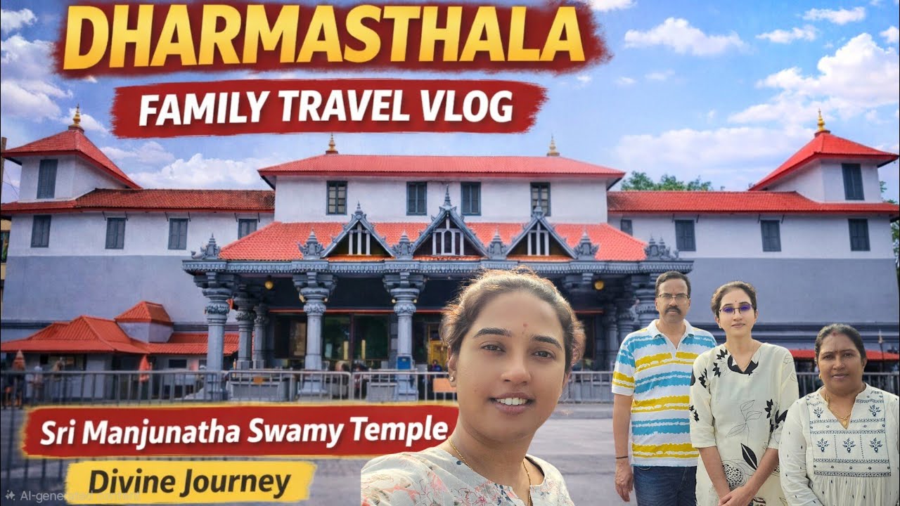 DHARMASTHALA 🙏 | Street Food In Dharmasthala | Nidhi Kannada Vlogs