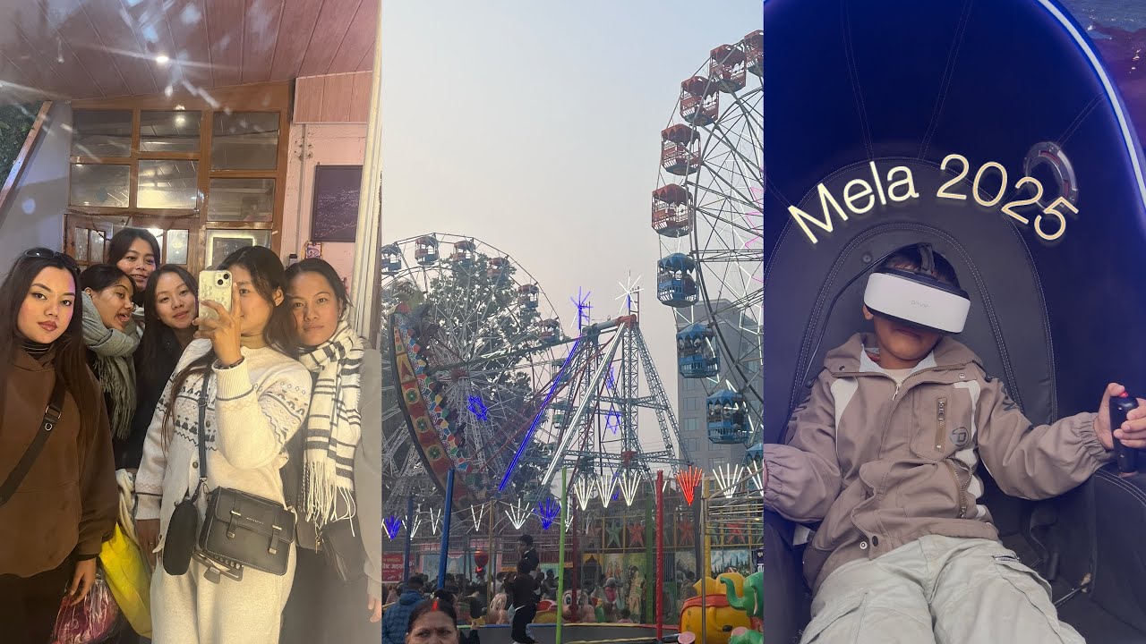 Butwal Mela with my girls💕&Bhai🙂‍↔️ 