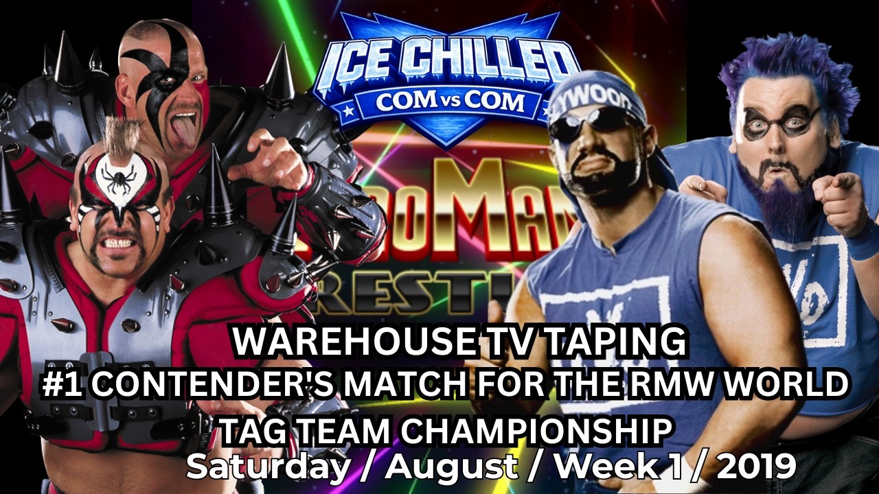 RetroMania Wrestling AI 🆚 AI: RMW Warehouse TV Taping (Tue.Aug.Wk1.2019) | No Commentary Stream