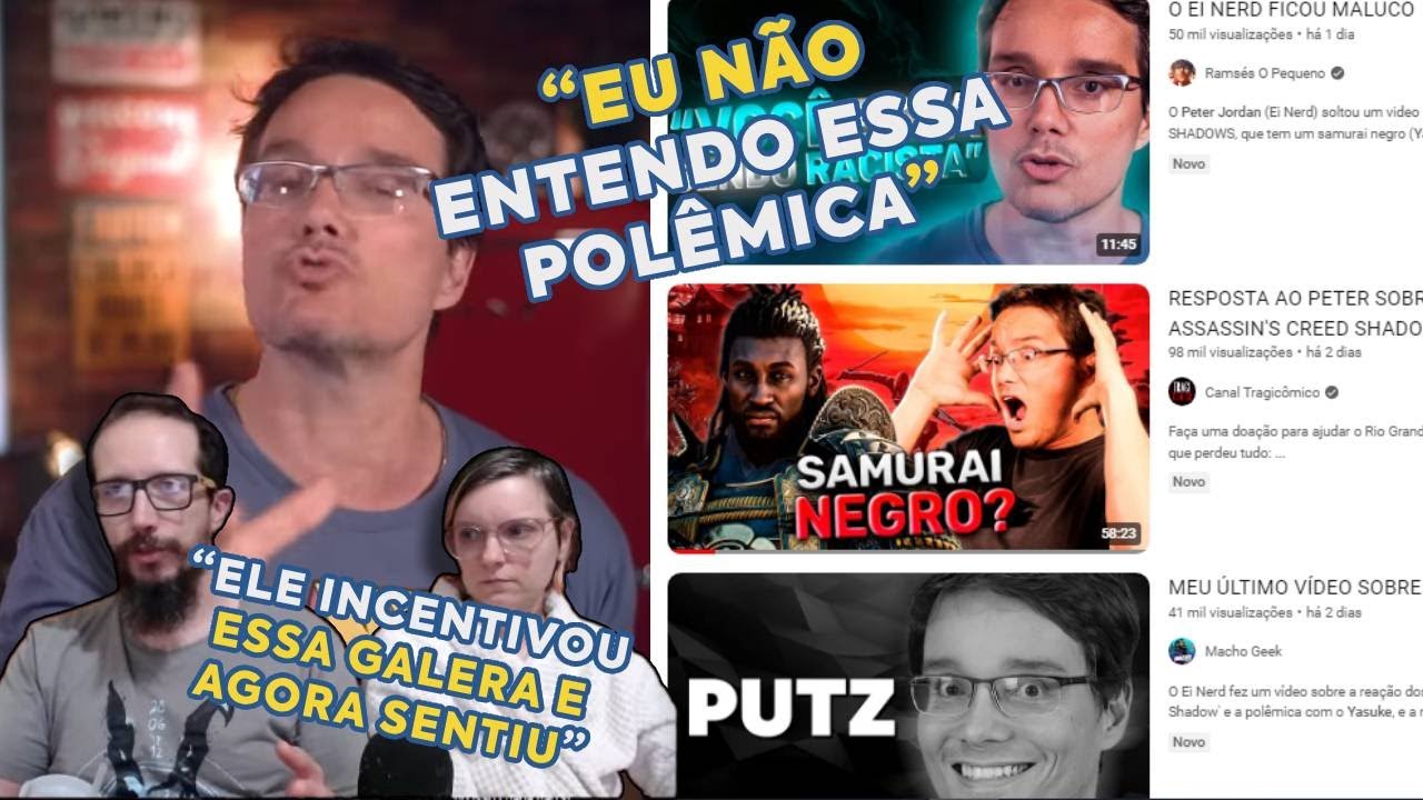 NERDOLAS CANCELAM PETER JORDAN POR DEFENDER SAMURAI NEGRO EM ASSASSIN'S CREED - Cortes Misa e Maria