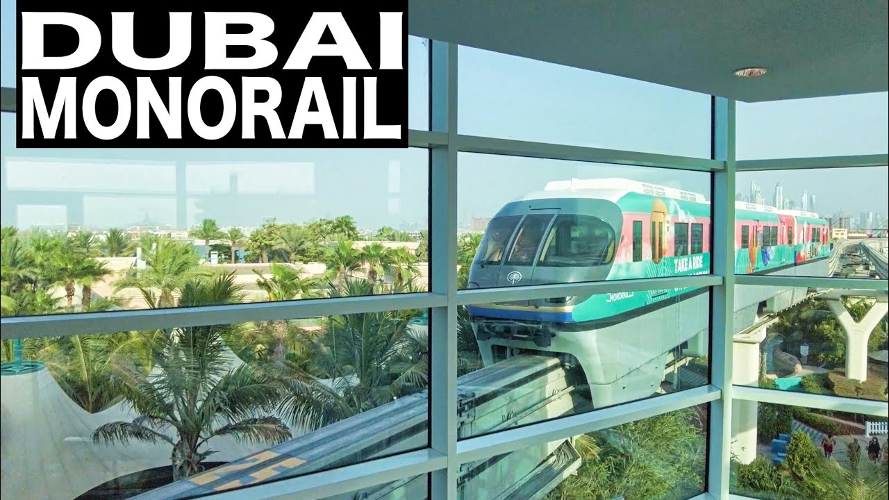 DUBAI PALM MONORAIL Complete Ride | 4K