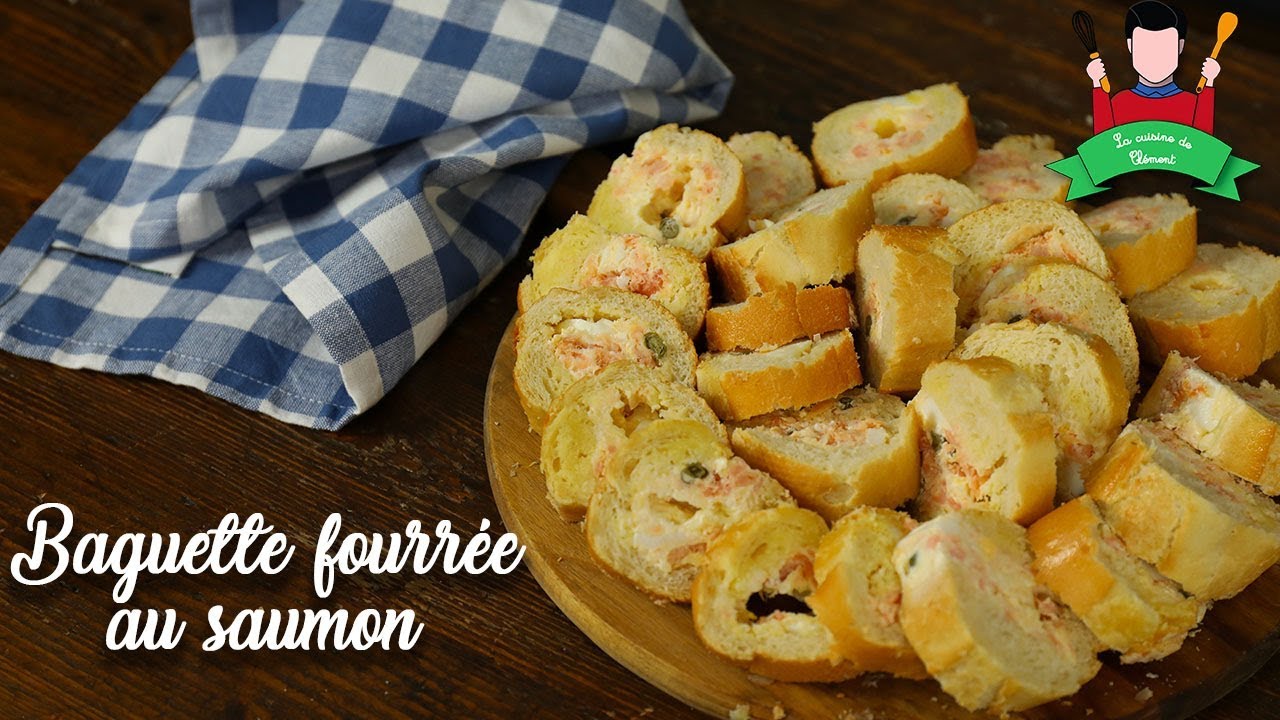 [Recette] - Baguette fourrée au saumon (apéritif rapide)