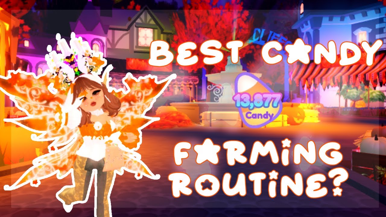 the BEST CANDY FARMING ROUTINE!🍬 //royale high roblox 