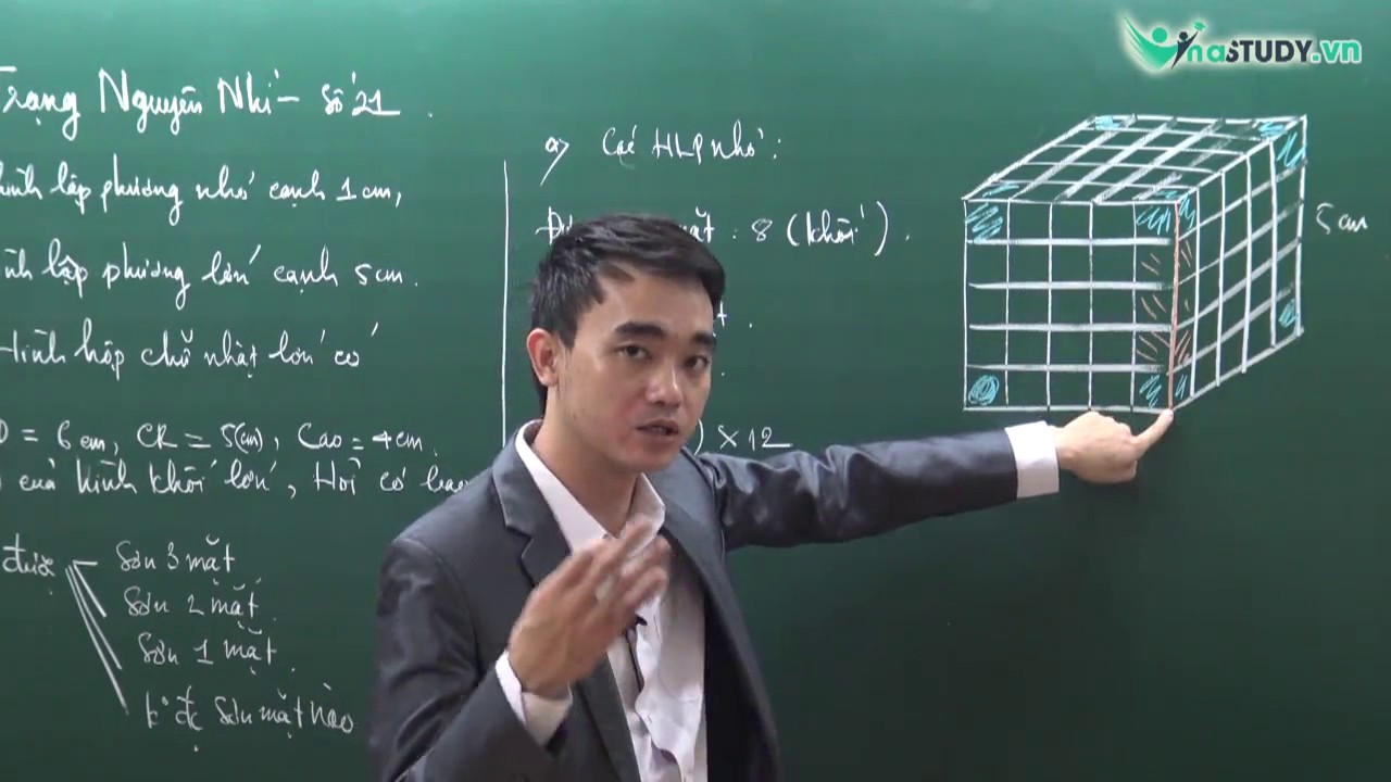 Bài toán sơn màu hình lập phương - Toán nâng cao lớp 5 - Liên hệ 0932393956