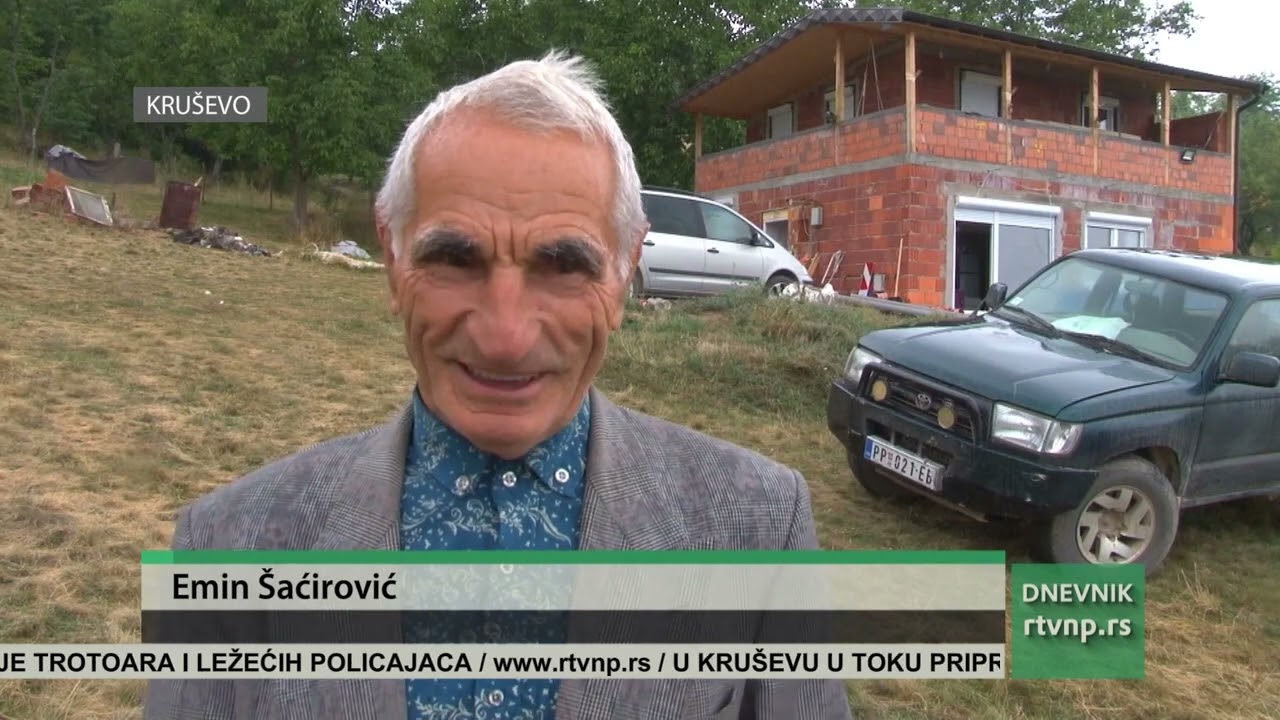 Pripreme za asfaltiranje puta u Kruševu