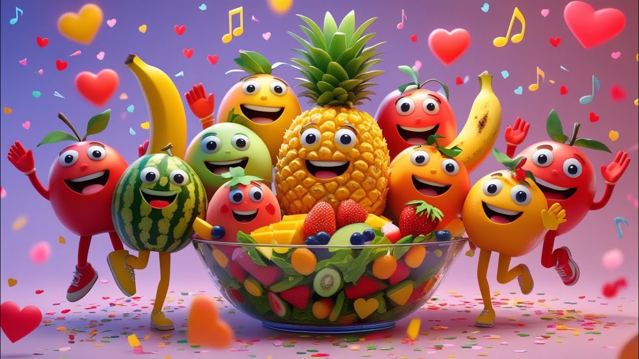 Fruit Salad Song For kids 🍅🥭🍉 | Healthy Eating Rhymes For kids And Toddlers 