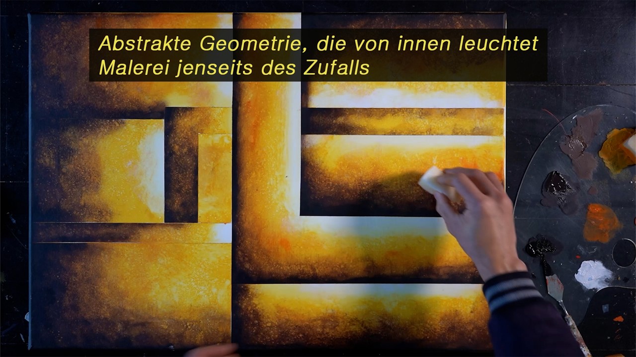Wenn Geometrie zu Licht wird: Das Geheimnis leuchtender abstrakter Malerei