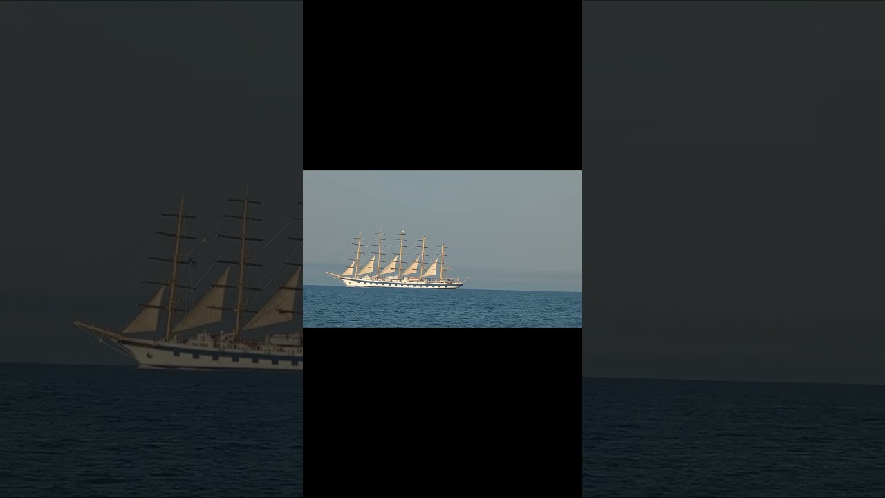 Encounter with Majesty: Meeting the Flying Clipper In Adriatic sea, World's Largest Sailing Ship