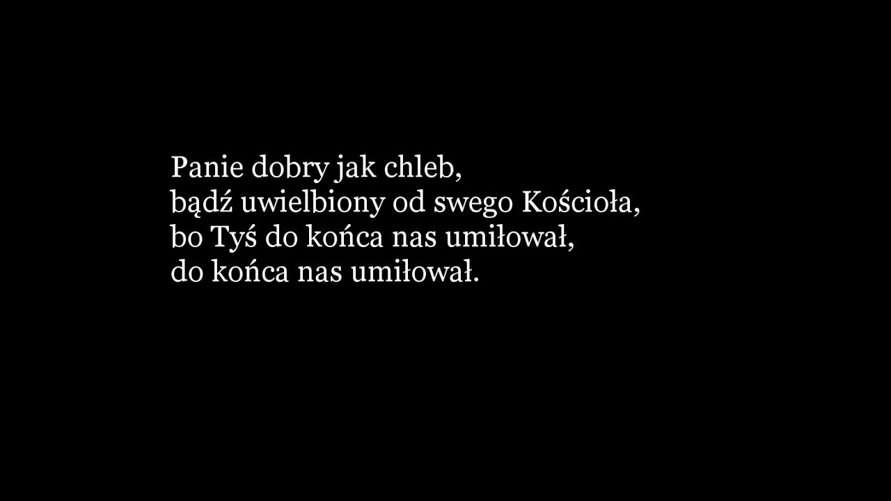 Panie dobry jak chleb ( podkład, karaoke )