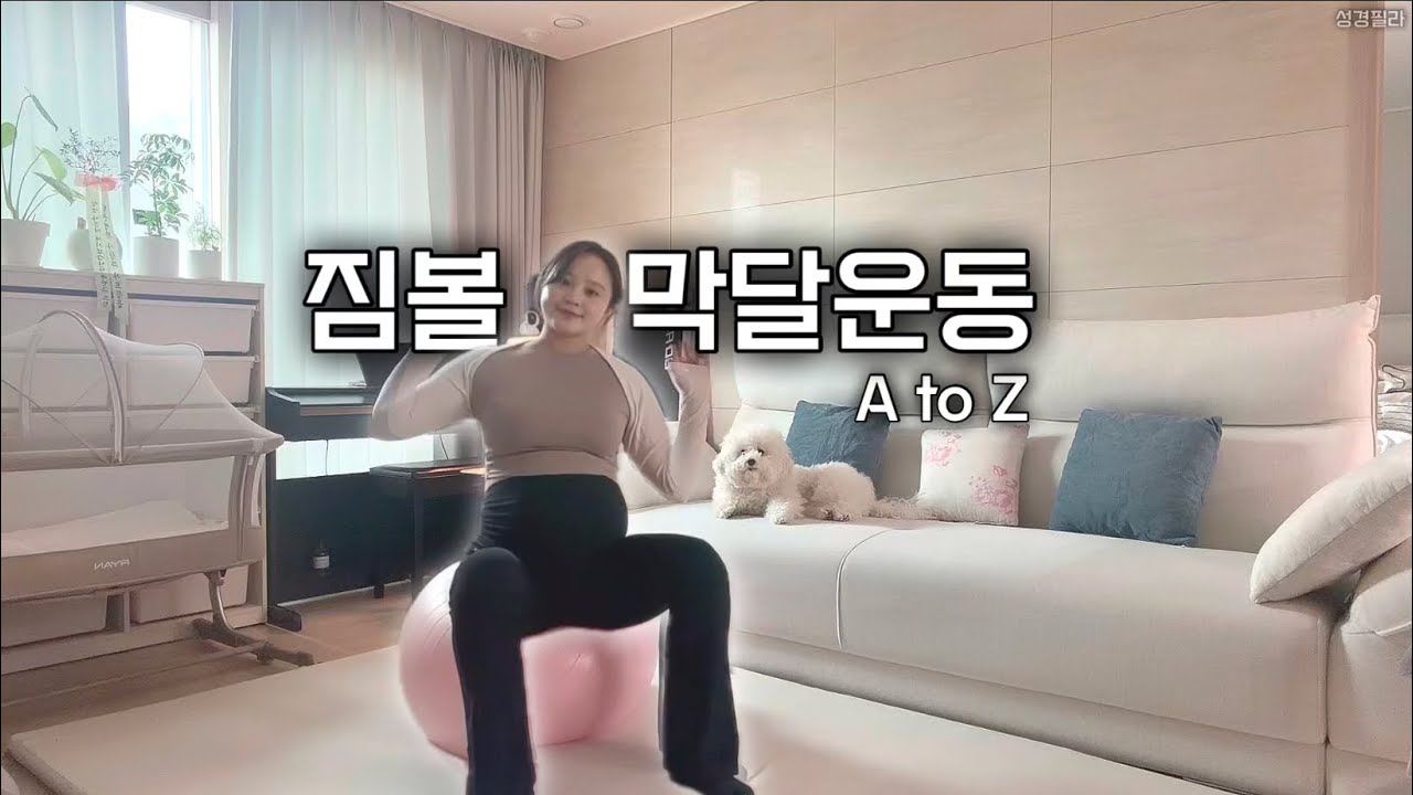 [산전홈트]짐볼의 모든 것✨36주이후, 짐볼막달운동, 골반기저근이완, 진통감소에 도움되는 운동 30min