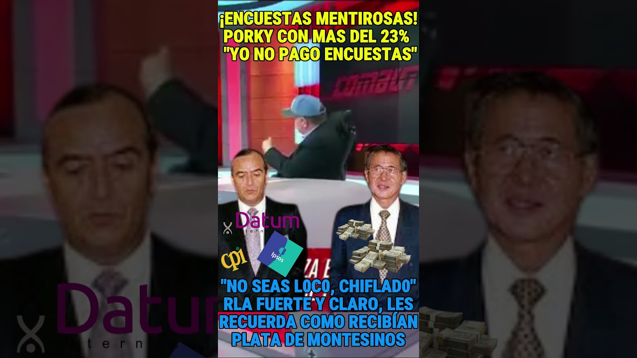 💥 "NO SEAS L0C0, CHIFLADO" | RLA DESTRUYE encuesta DATUM: “¡ES MENTIRA!”
