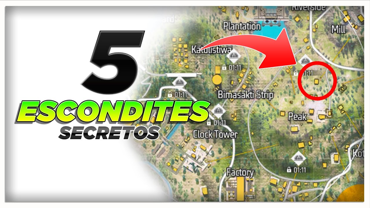 CÓMO CAMPEAR EN BERMUDA FREE FIRE PARA SUBIR A HEROICO (5 MEJORES ESCONDITES)👈