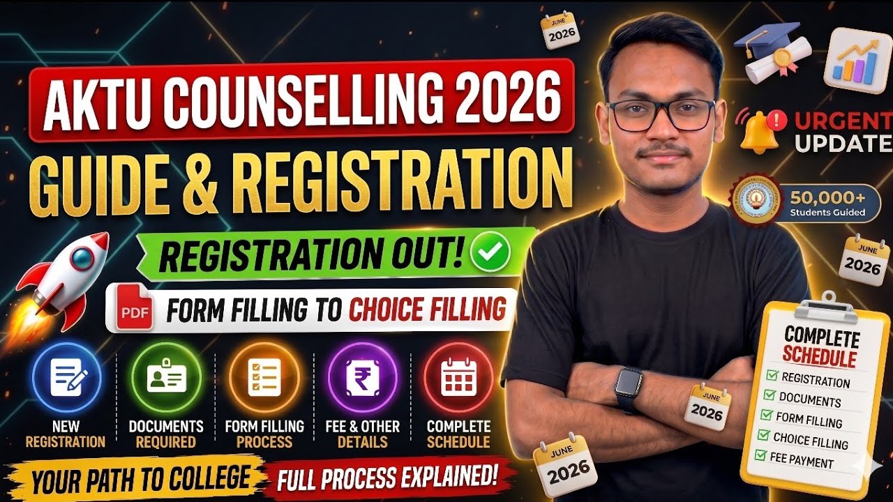 AKTU/UPTAC 2026 Counselling Full Process | ✅Complete Registration Process || 🗒 AAPAR ID Solution 🎯