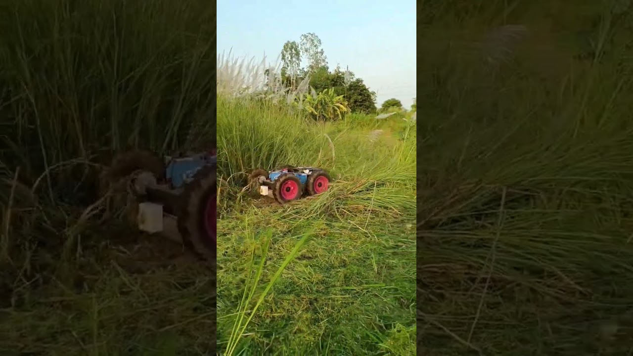 รถตัดหญ้ารีโมทบังคับโครงตัวถังสเตนเลส