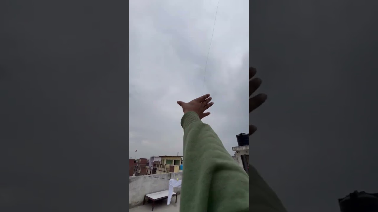 Kite Looting On Rooftops 😱🪁 #kite #kitecatching #shorts